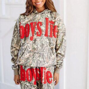 Boys Lie Camouflage Hoodie